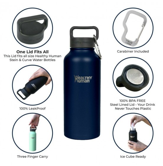 HEALTHY HUMAN STEIN BOTTLE 946ML NAVY ΠΑΓΟΥΡΙ ΘΕΡΜΟΣ (HH-SOB69)