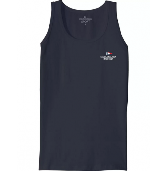 SCUOLA NAUTICA ITALIANA MAN VEST WITH EMBROIDERY 015955 BLACK