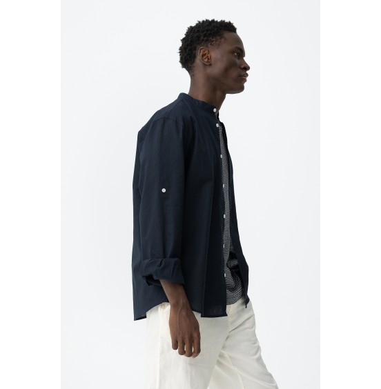 TIFFOSI BISHOP ΑΝΔΡΙΚΟ ΠΟΥΚΑΜΙΣΟ Mau 10065634-788 BLUE BLACK