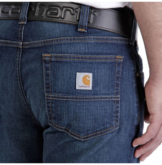 CARHARTT ΑΝΔΡΙΚΟ ΠΑΝΤΕΛΟΝΙ RUGGED FLEX 5-POCKET RELAXED FIT 102804-498 BLUE CHAMBRAY