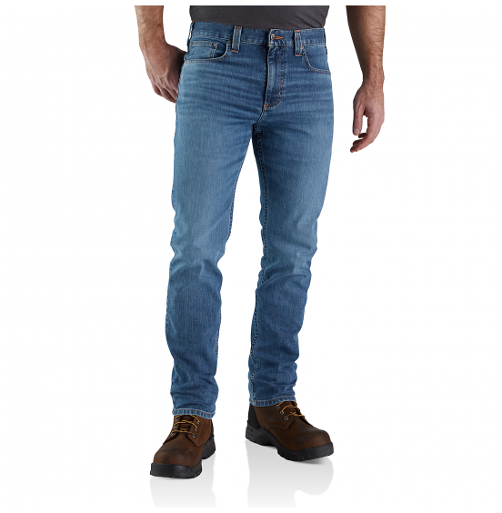 CARHARTT ΑΝΔΡΙΚΟ ΠΑΝΤΕΛΟΝΙ RUGGED FLEX 5-POCKET TAPERED JEAN STRAIGHT FIT 102807-H39 HOUGHTON