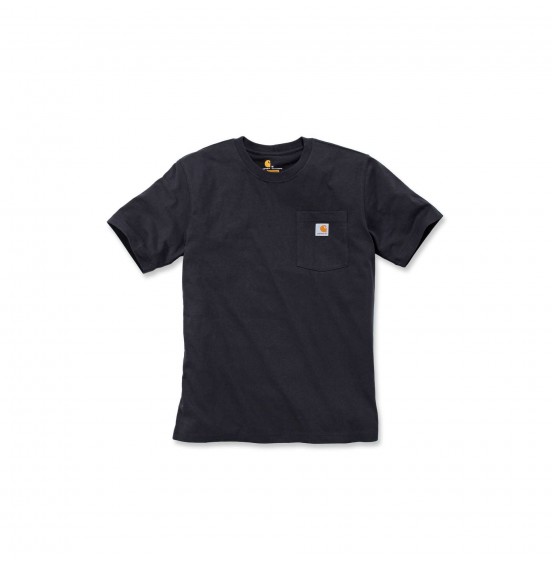 CARHARTT ΑΝΔΡΙΚΟ T-SHIRT RELAXED FIT HEAVYWEIGHT SHORT-SLEEVE POCKET 103296-001 BLACK