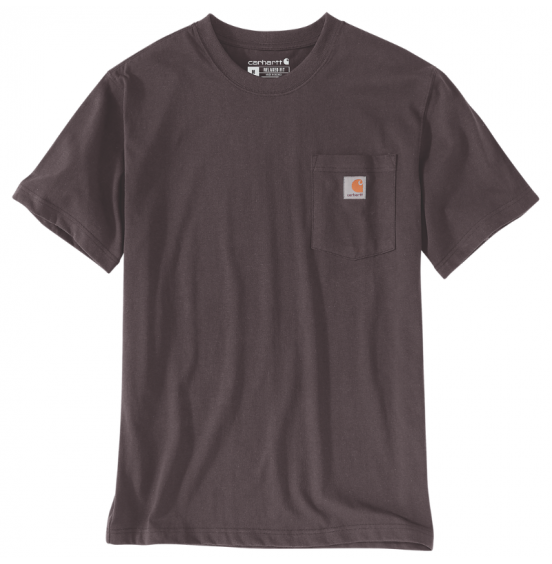 CARHARTT ΑΝΔΡΙΚΟ T-SHIRT RELAXED FIT HEAVYWEIGHT SHORT-SLEEVE POCKET 103296-BB3 DARK SEPIA