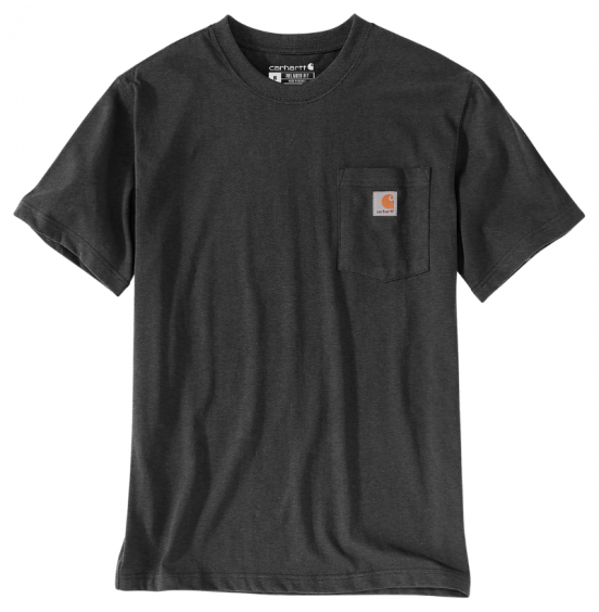CARHARTT ΑΝΔΡΙΚΟ T-SHIRT RELAXED FIT HEAVYWEIGHT SHORT-SLEEVE POCKET 103296-CRN CARBON HEATHER