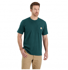 CARHARTT ΑΝΔΡΙΚΟ T-SHIRT RELAXED FIT HEAVYWEIGHT SHORT-SLEEVE POCKET 103296-GM1 GREENSTONE