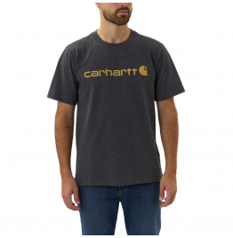 CARHARTT ΑΝΔΡΙΚΟ T-SHIRT RELAXED FIT HEAVYWEIGHT SHORT-SLEEVE LOGO GRAPHIC 103361-CRH CARBON HEATHER