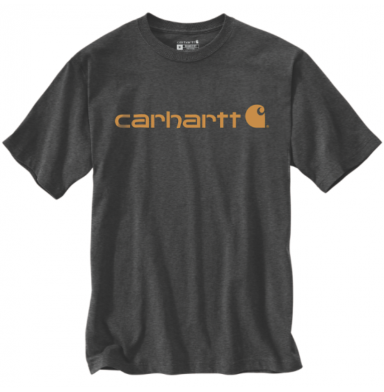 CARHARTT ΑΝΔΡΙΚΟ T-SHIRT RELAXED FIT HEAVYWEIGHT SHORT-SLEEVE LOGO GRAPHIC 103361-CRH CARBON HEATHER