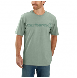 CARHARTT ΑΝΔΡΙΚΟ T-SHIRT RELAXED FIT HEAVYWEIGHT SHORT-SLEEVE LOGO GRAPHIC 103361-GL3 SEABROOK