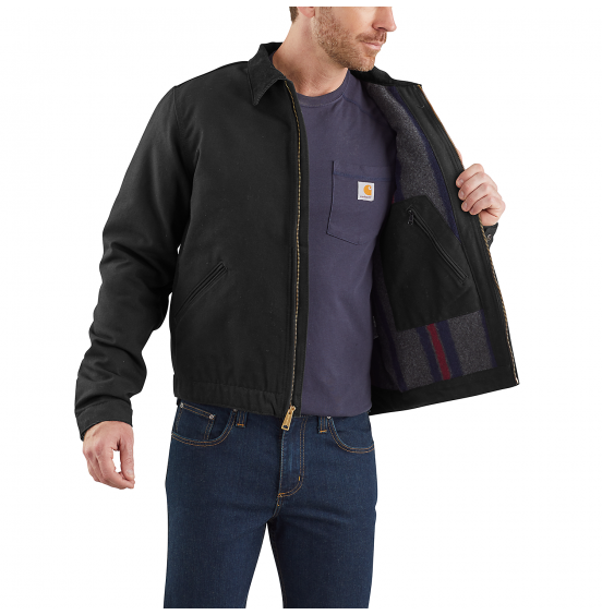 CARHARTT ΑΝΔΡΙΚΟ JACKET ICONIC J01 DUCK DETROIT 103828-BLK BLACK