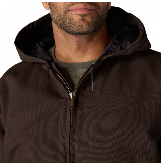 CARHARTT ΑΝΔΡΙΚΟ JACKET WASHED DUCK ACTIVE 104050-DKB DARK BROWN