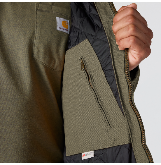 CARHARTT ΑΝΔΡΙΚΟ JACKET WASHED DUCK ACTIVE 104050-MOS MOSS