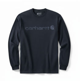 CARHARTT ΑΝΔΡΙΚΗ ΜΠΛΟΥΖΑ DEARBORN RELAXED LS LOGO 104107-I27 NAVY DARK