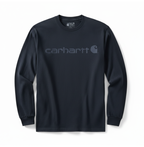 CARHARTT ΑΝΔΡΙΚΗ ΜΠΛΟΥΖΑ DEARBORN RELAXED LS LOGO 104107-I27 NAVY DARK