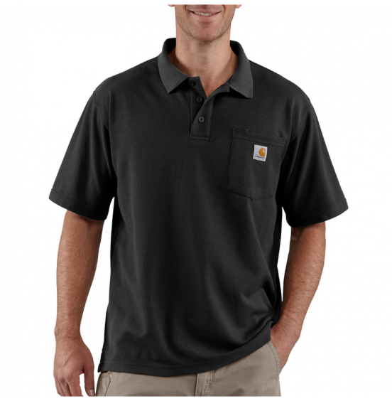 CARHARTT ΑΝΔΡΙΚΟ POLO LOOSE FIT MIDWEIGHT SHORT-SLEEVE POCKET 106685-BLK BLACK