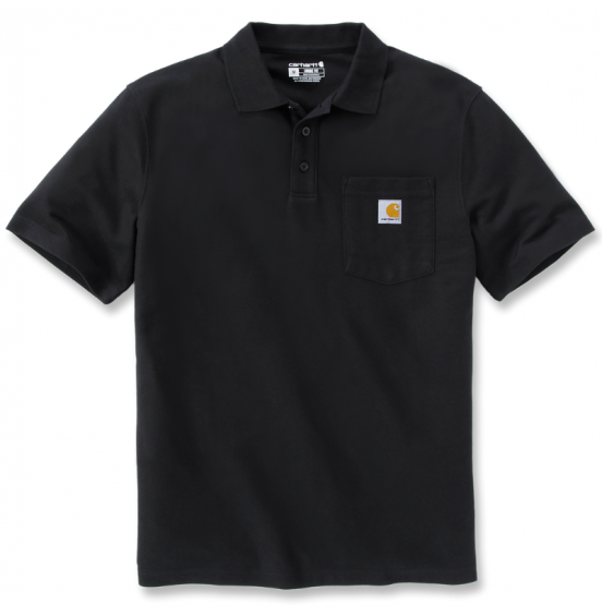 CARHARTT ΑΝΔΡΙΚΟ POLO LOOSE FIT MIDWEIGHT SHORT-SLEEVE POCKET 106685-BLK BLACK