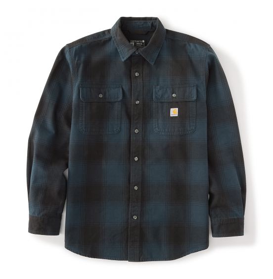 CARHARTT ΑΝΔΡΙΚΟ ΠΟΥΚΑΜΙΣΟ HUBBARD LOOSE LS PLAID 107013-HV8 DEEP SMOKE BLUE