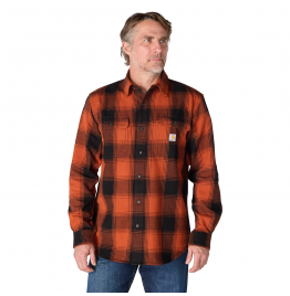CARHARTT ΑΝΔΡΙΚΟ ΠΟΥΚΑΜΙΣΟ HUBBARD LOOSE LS PLAID 107013-RG0 HOMESTEAD RED