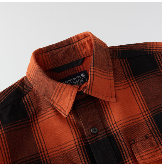 CARHARTT ΑΝΔΡΙΚΟ ΠΟΥΚΑΜΙΣΟ HUBBARD LOOSE LS PLAID 107013-RG0 HOMESTEAD RED