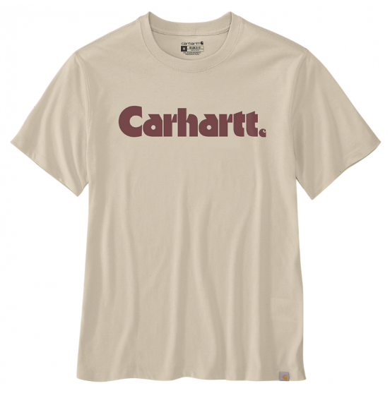 CARHARTT ΑΝΔΡΙΚΟ T-SHIRT RELAXED FIT LIGHTWEIGHT SHORT-SLEEVE LOGO GRAPHIC 107046-Α16 OAT MILK