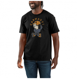 CARHARTT ΑΝΔΡΙΚΟ T-SHIRT RELAXED FIT LIGHTWEIGHT SHORT-SLEEVE ACTIVE JAC GRAPHIC 107051-N04 BLACK