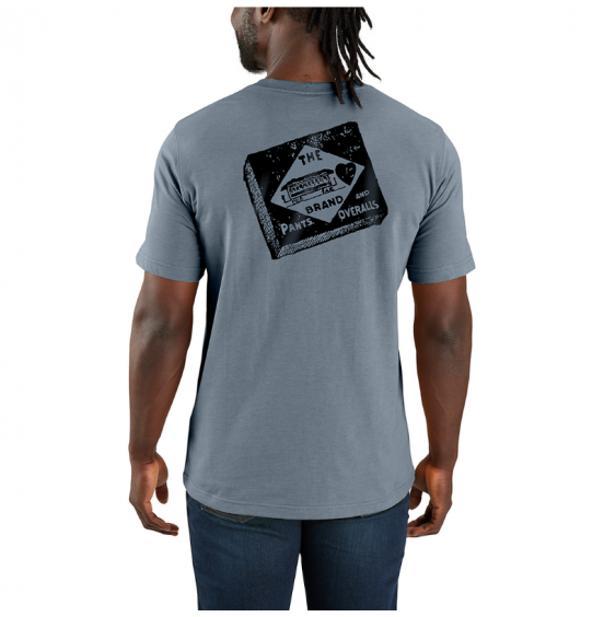 CARHARTT ΑΝΔΡΙΚΟ T-SHIRT RELAXED FIT LIGHTWEIGHT SHORT-SLEEVE POCKET 107052-HN7 LIGHT FADED NAVY