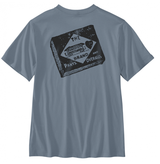 CARHARTT ΑΝΔΡΙΚΟ T-SHIRT RELAXED FIT LIGHTWEIGHT SHORT-SLEEVE POCKET 107052-HN7 LIGHT FADED NAVY