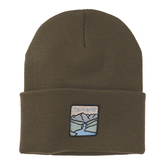 CARHARTT ΣΚΟΥΦΟΣ RIVER CUFFED BEANIE 107706-GN6 BURNISHED LOGS CARHARTT ΣΚΟΥΦΟΣ RIVER CUFFED BEANIE 107706-GN6 BURNISHED LOGS