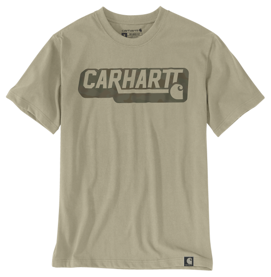 CARHARTT ΑΝΔΡΙΚΟ T-SHIRT IRVINE RELAXED CAMO LOGO 107772-GR9 FADED FATIGUE