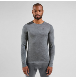 ODLO ΑΝΔΡΙΚΟ ΙΣΟΘΕΡΜΙΚΟ SPORTS UNDERWEAR MERINO 200 gr TOP CREW NECK 111602-10183 GREY