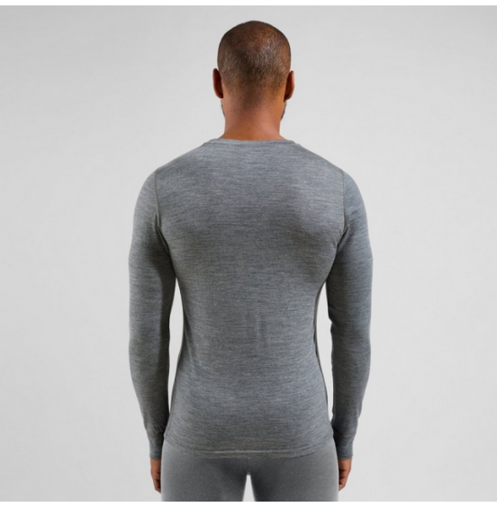 ODLO ΑΝΔΡΙΚΟ ΙΣΟΘΕΡΜΙΚΟ SPORTS UNDERWEAR MERINO 200 gr TOP CREW NECK 111602-10183 GREY