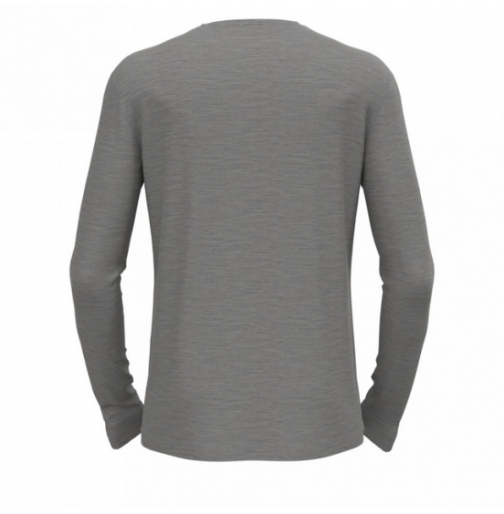 ODLO ΑΝΔΡΙΚΟ ΙΣΟΘΕΡΜΙΚΟ SPORTS UNDERWEAR MERINO 200 gr TOP CREW NECK 111602-10183 GREY