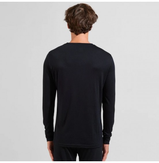 ODLO ΑΝΔΡΙΚΟ ΙΣΟΘΕΡΜΙΚΟ SPORTS UNDERWEAR MERINO 200 gr TOP CREW NECK 111602-15000 BLACK