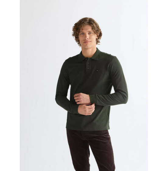 WRANGLER POLO LONGSLEEVE SHIRT 112386873 ROSIN