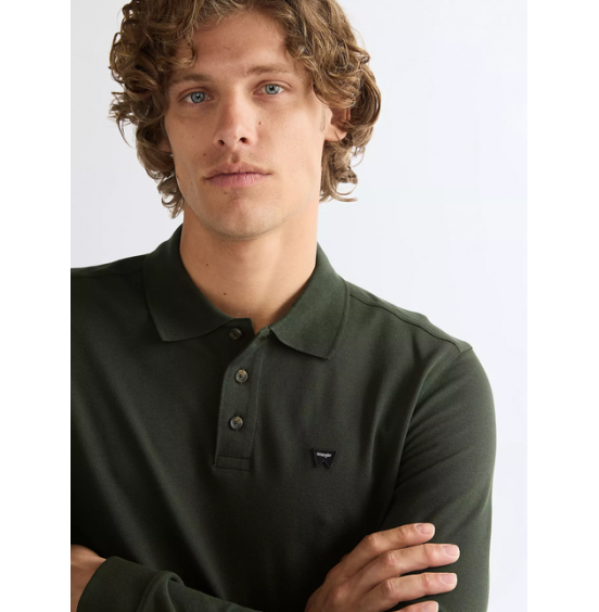 WRANGLER POLO LONGSLEEVE SHIRT 112386873 ROSIN