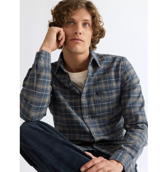 WRANGLER ΑΝΔΡΙΚΟ ΠΟΥΚΑΜΙΣΟ 1 POCKET SHIRT 112386949 DARK NAVY