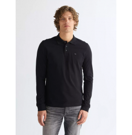 WRANGLER POLO LONGSLEEVE SHIRT 112387207 BLACK