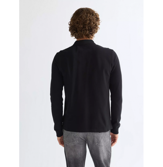 WRANGLER POLO LONGSLEEVE SHIRT 112387207 BLACK