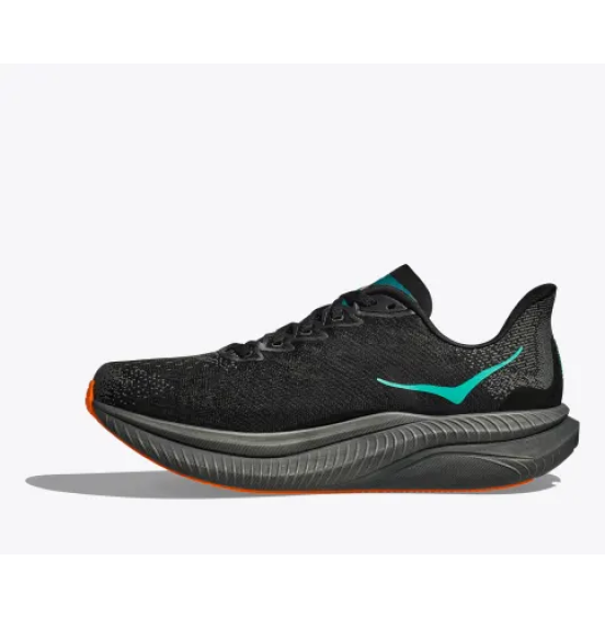 HOKA ΑΝΔΡΙΚΑ ΑΘΛΗΤΙΚΑ ΠΑΠΟΥΤΣΙΑ MACH 6 1147790-BKLC BLACK ELECTRIC TANGERINE