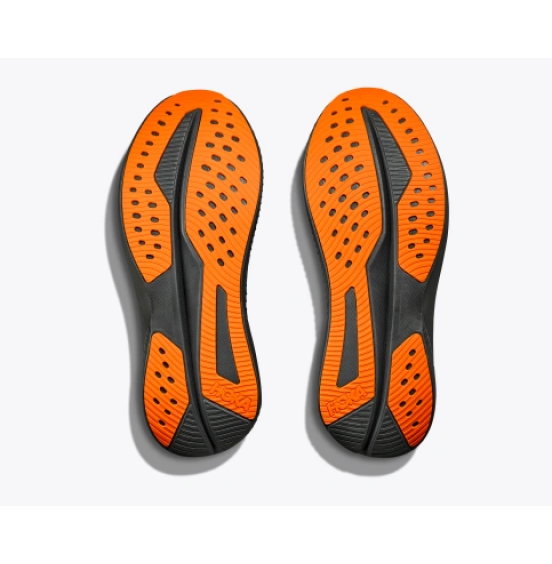 HOKA ΑΝΔΡΙΚΑ ΑΘΛΗΤΙΚΑ ΠΑΠΟΥΤΣΙΑ MACH 6 1147790-BKLC BLACK ELECTRIC TANGERINE