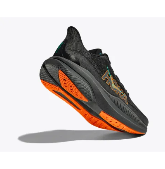 HOKA ΑΝΔΡΙΚΑ ΑΘΛΗΤΙΚΑ ΠΑΠΟΥΤΣΙΑ MACH 6 1147790-BKLC BLACK ELECTRIC TANGERINE