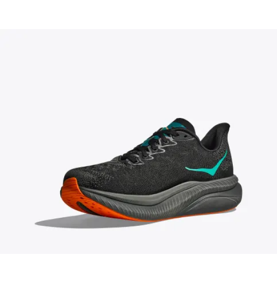 HOKA ΑΝΔΡΙΚΑ ΑΘΛΗΤΙΚΑ ΠΑΠΟΥΤΣΙΑ MACH 6 1147790-BKLC BLACK ELECTRIC TANGERINE