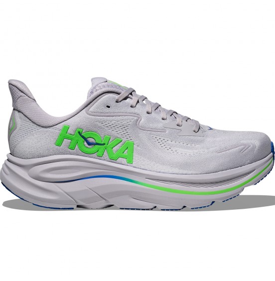 HOKA ΑΝΔΡΙΚΑ ΑΘΛΗΤΙΚΑ ΠΑΠΟΥΤΣΙΑ CLIFTON 10 1162030-AYNN ASS GREY NEON GREEN