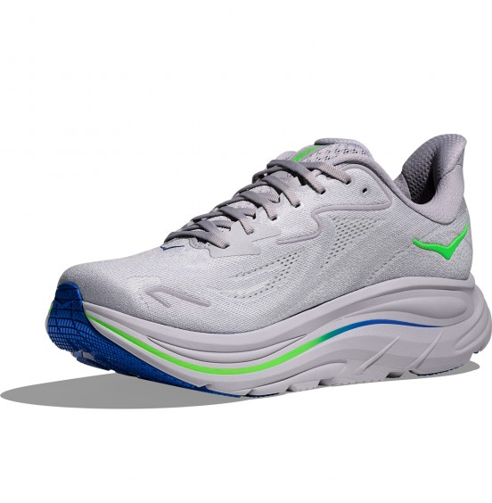 HOKA ΑΝΔΡΙΚΑ ΑΘΛΗΤΙΚΑ ΠΑΠΟΥΤΣΙΑ CLIFTON 10 1162030-AYNN ASS GREY NEON GREEN