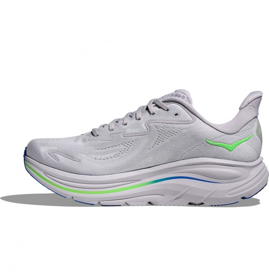 HOKA ΑΝΔΡΙΚΑ ΑΘΛΗΤΙΚΑ ΠΑΠΟΥΤΣΙΑ CLIFTON 10 1162030-AYNN ASS GREY NEON GREEN