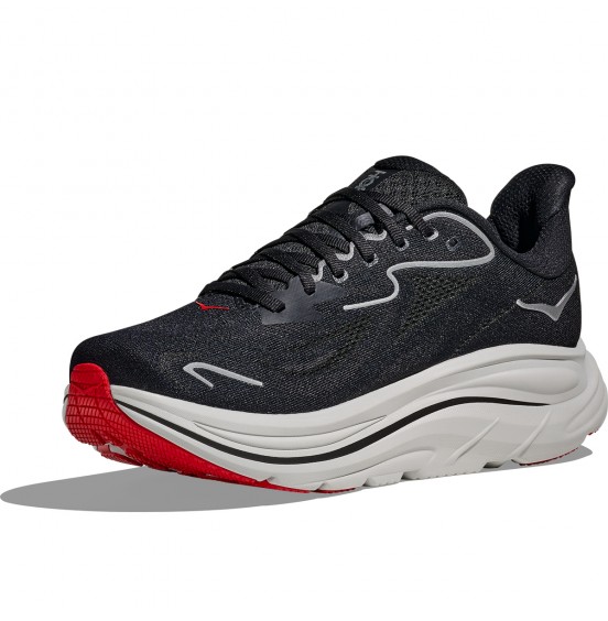 HOKA ΑΝΔΡΙΚΑ ΑΘΛΗΤΙΚΑ ΠΑΠΟΥΤΣΙΑ CLIFTON 10 1162030-BKSV BLACK SILVER