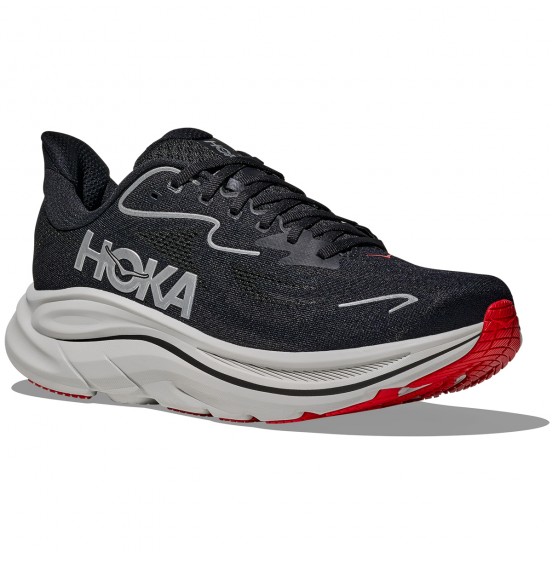 HOKA ΑΝΔΡΙΚΑ ΑΘΛΗΤΙΚΑ ΠΑΠΟΥΤΣΙΑ CLIFTON 10 1162030-BKSV BLACK SILVER