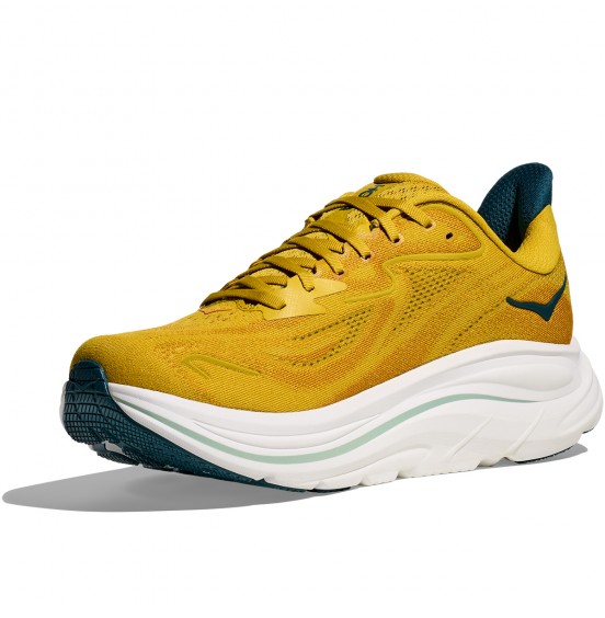 HOKA ΑΝΔΡΙΚΑ ΑΘΛΗΤΙΚΑ ΠΑΠΟΥΤΣΙΑ CLIFTON 10 1162030-YDT YELLOW GOLD