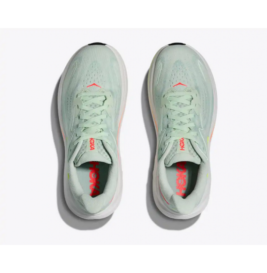 HOKA ΓΥΝΑΙΚΕΙΑ ΑΘΛΗΤΙΚΑ ΠΑΠΟΥΤΣΙΑ CLIFTON 10 1162031-SLSSN SEA GLASS NEON FLAME