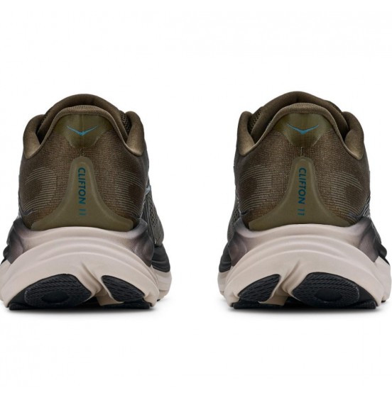 HOKA ΑΝΔΡΙΚΑ ΑΘΛΗΤΙΚΑ ΠΑΠΟΥΤΣΙΑ CLIFTON 11 1176572-AVRV ANTIQUE OLIVE RIVER ROCK GREY