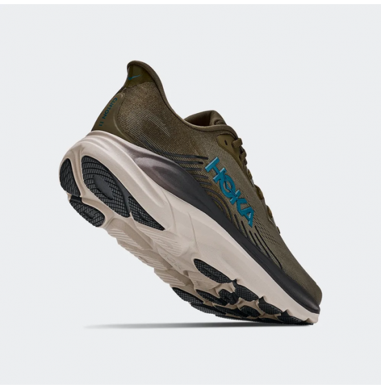 HOKA ΑΝΔΡΙΚΑ ΑΘΛΗΤΙΚΑ ΠΑΠΟΥΤΣΙΑ CLIFTON 11 1176572-AVRV ANTIQUE OLIVE RIVER ROCK GREY